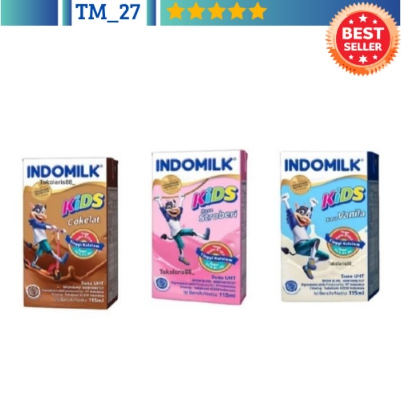 

susu indomilk kids 115ml 1 dus isi 40 pcs