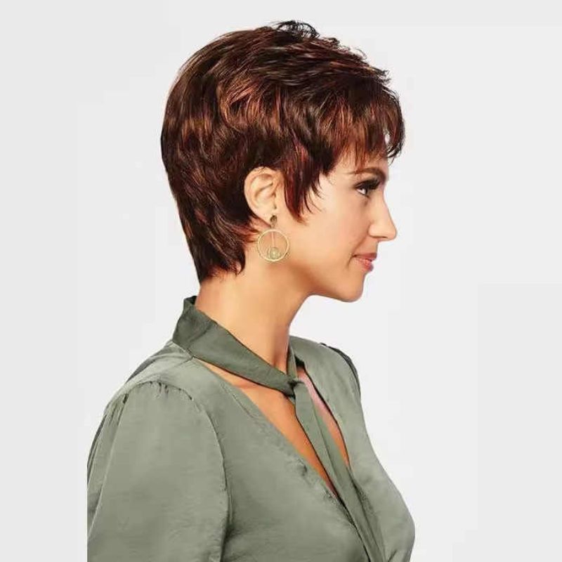 WIG SHORTY WIG WANITA PENDEK WIG KOREAN STYLE WIG EUROPEAN STYLE WIG PENDEK HAIR EXTENSION