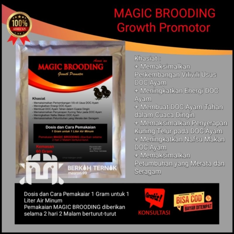 Magig brooding - suplemen broding - magig broding - vitamin ayam doc