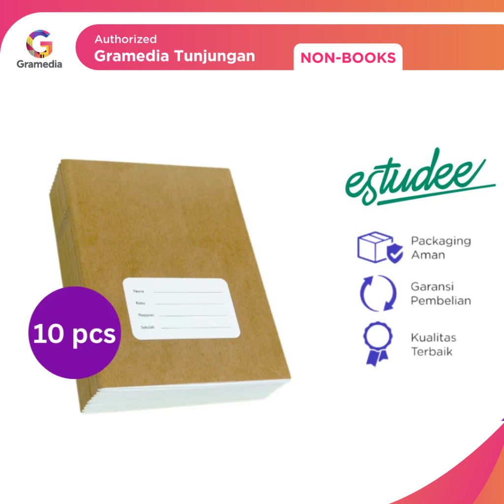 

Gramedia Tunjungan : Estudee K B5 Sampul Coklat Isi 10