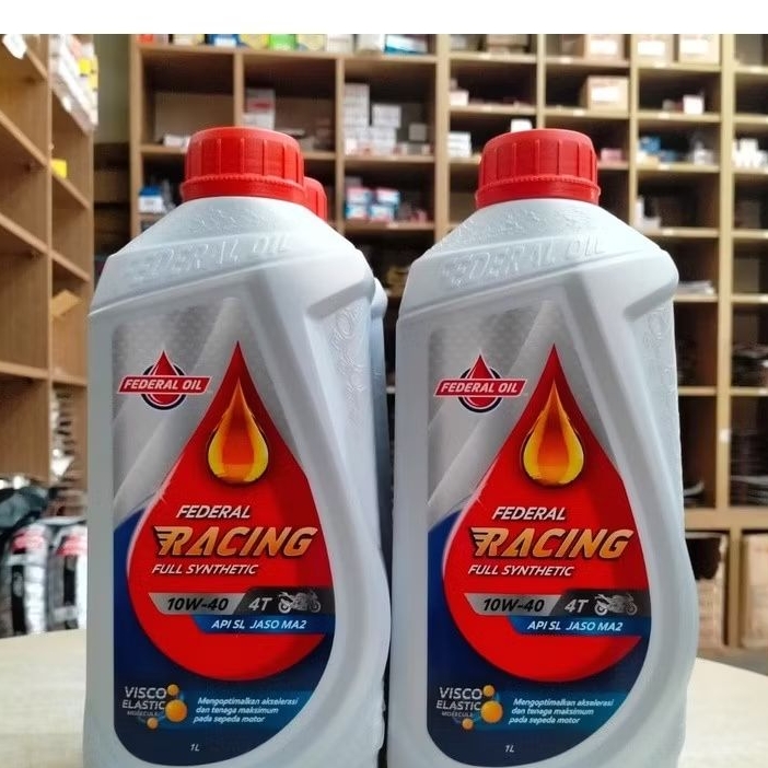 Oli Federal Racing 10W40 1Lt Motor Sport 4Tak