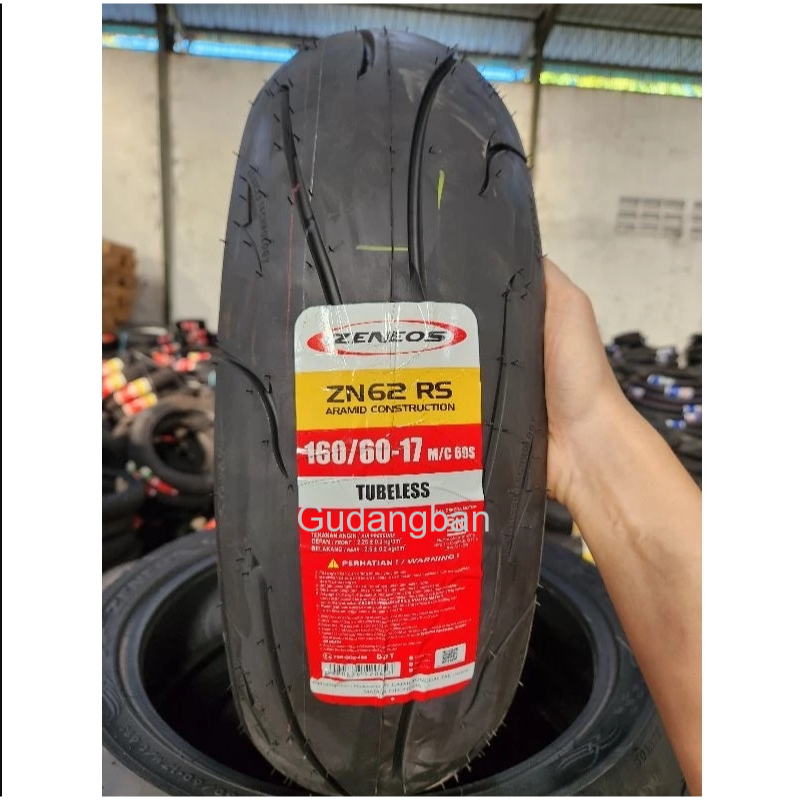 ( VERSI RS - ZN 62 ) 160 / 60 - 17 ZN62 RS  ZENEOS ZN62RS Ban Ninja 250CC TUBELESS FREE PENTIL