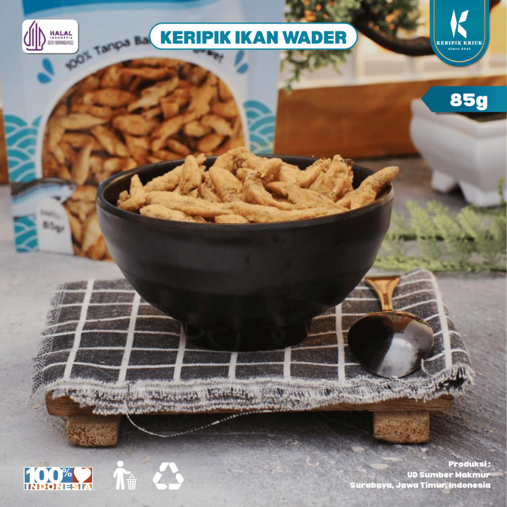 

KERIPIK IKAN WADER KRIUK 85gr
