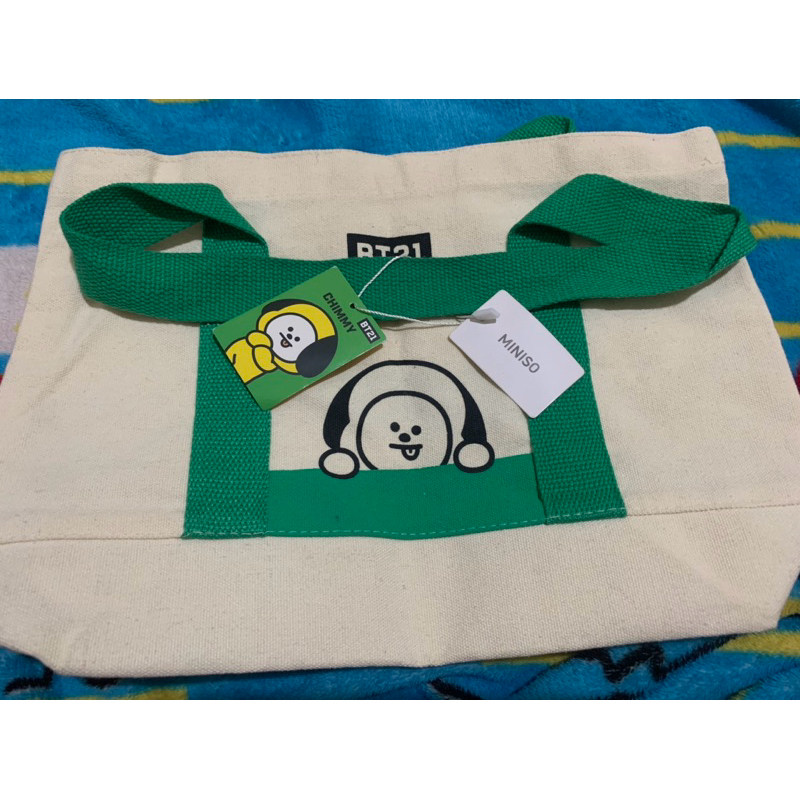 New Segel Miniso BT21 Chimmy Line Friends Tas Tenteng