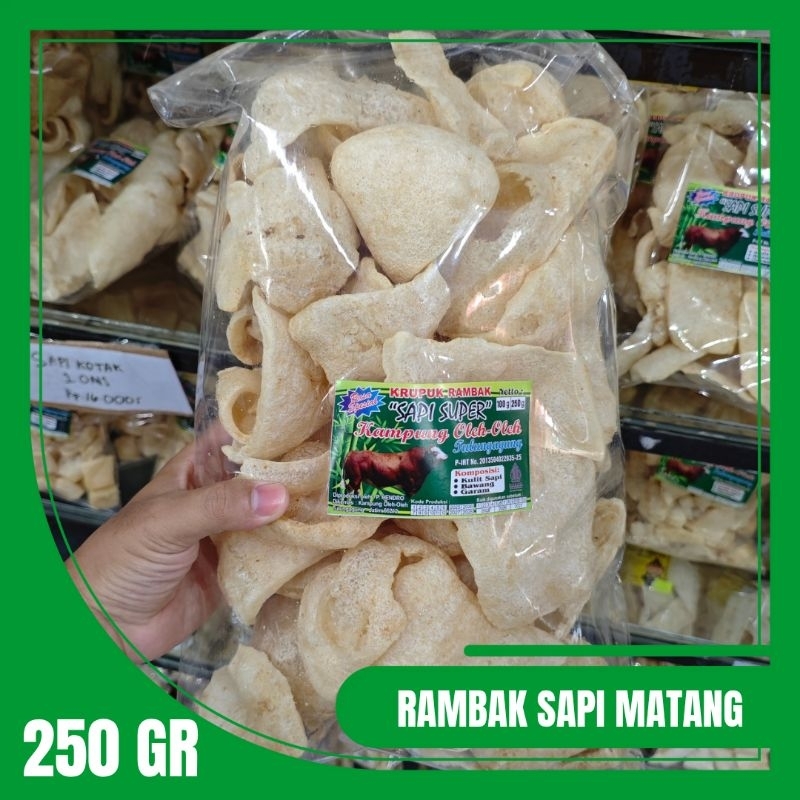 

250 Gram Kerupuk Rambak Sapi Khas Tulungagung - Kualitas Premium, Rasa Autentik
