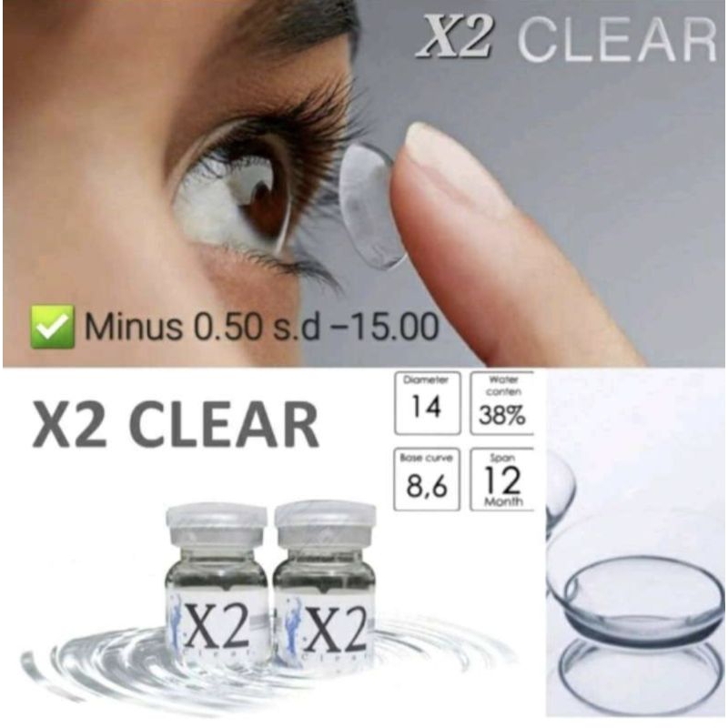 softlens bening x2 clear