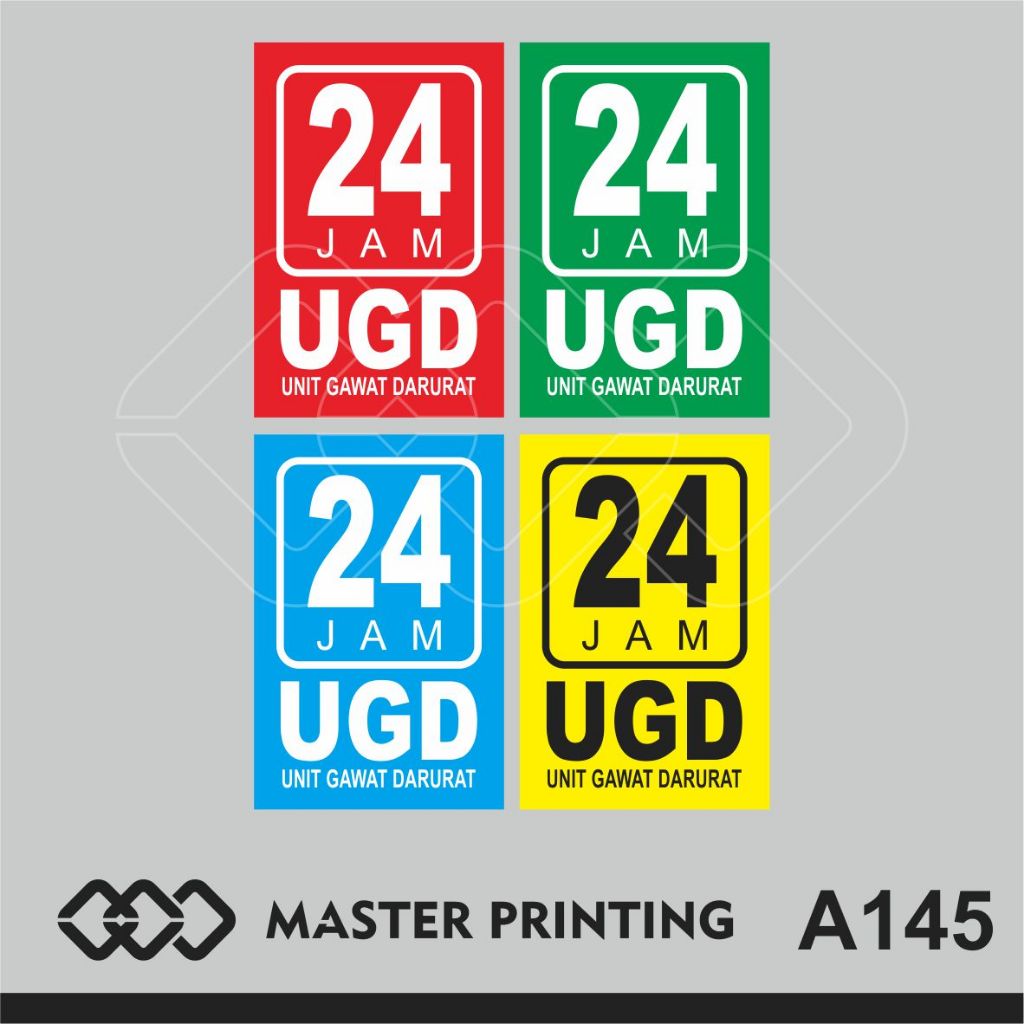 

A145 - Acrylic Sign, Stiker Akrilik 24 Jam UGD, Tahan Air, Tidak Pudar, Termurah, dan Bisa Custom