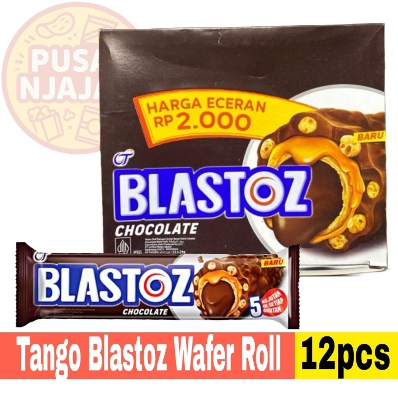 

Tango Blastoz Wafer Roll Cokelat Display Box isi 12pcs