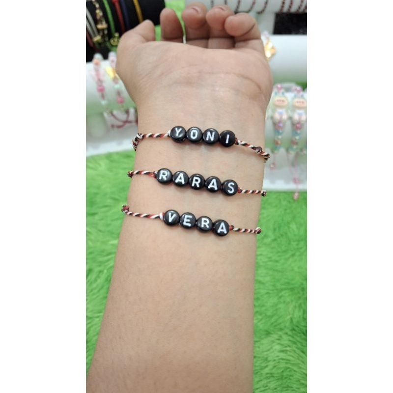 Gelang Tali Tridatu Inisial Nama Yang Diinginkan Bisa Tanpa Emas // Pakai Emas Semar Nusantara