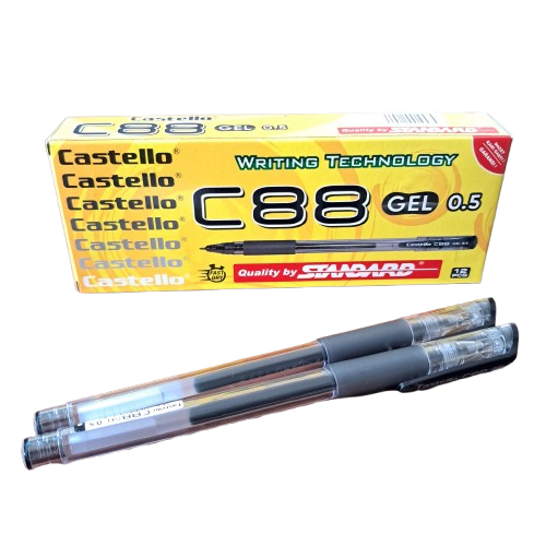 

1 KOTAK ISI 12 PCS PENA GEL C88 CASTELLO