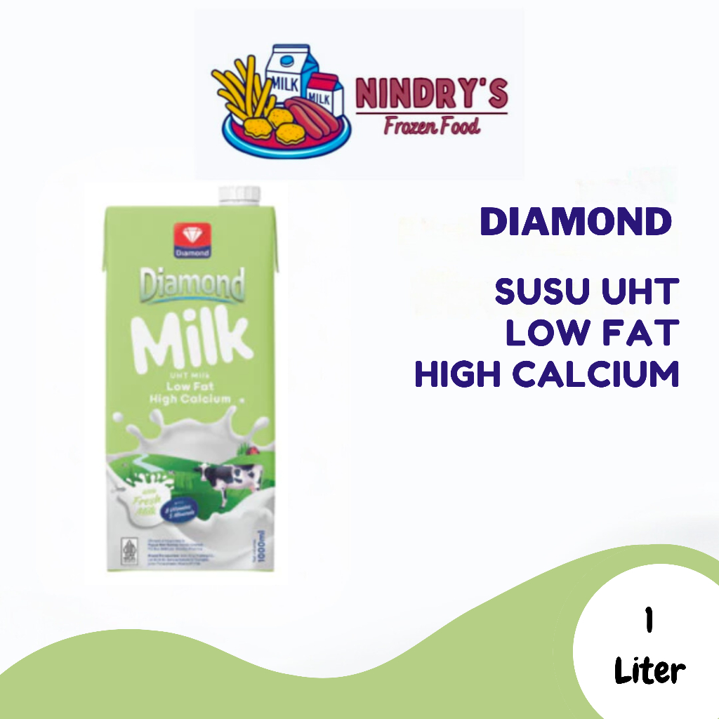 

DIAMOND SUSU UHT LOW FAT HIGH CALCIUM 1 LT
