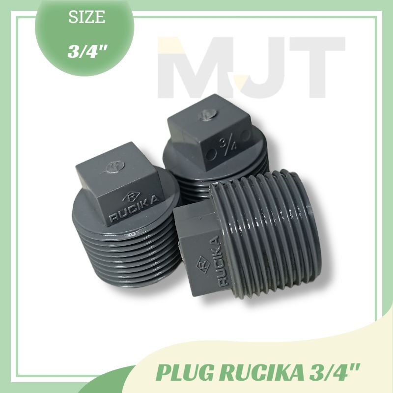 Rucika- plug pvc/plug drat/plug rucika 1/2" & 3/4"