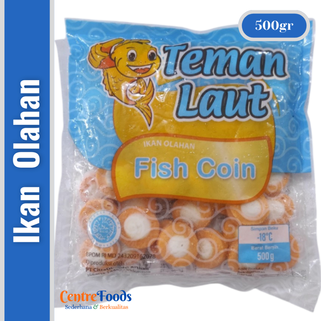 

Ikan Olahan - Fish Coin TEMAN LAUT | 500gr [ Harga Per BKS ]