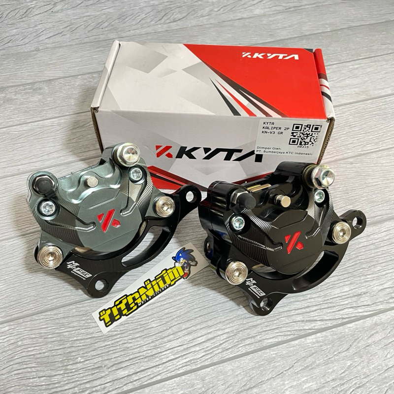 KALIPER KTC KYTACO 2 PISTON 220MM MIO SMILE MIO SOUL XEON KARBU KTC KYTA RACING