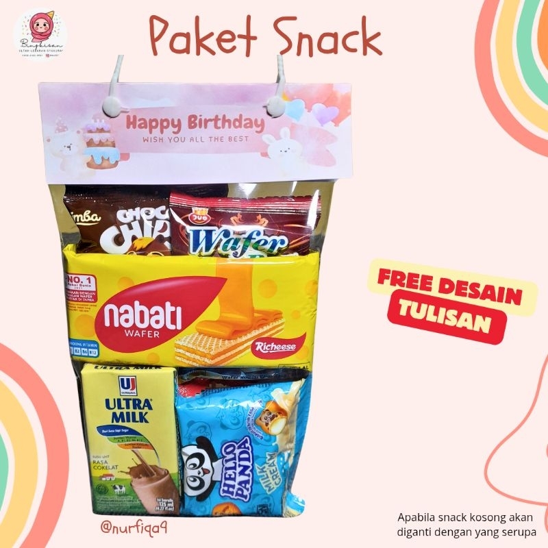 

PAKET SNACK ULTAH/LEBARAN/DLL