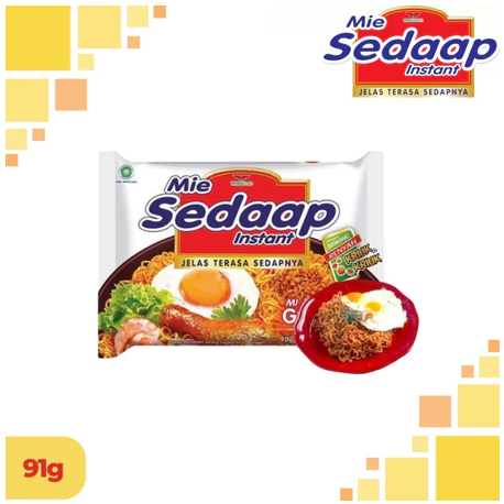 

5pcs Mie Sedaap Instan Mi Goreng 91gr