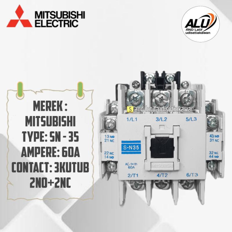 KONTAKTOR MITSUBISHI SN 35 50A /220V/ORIGINAL
