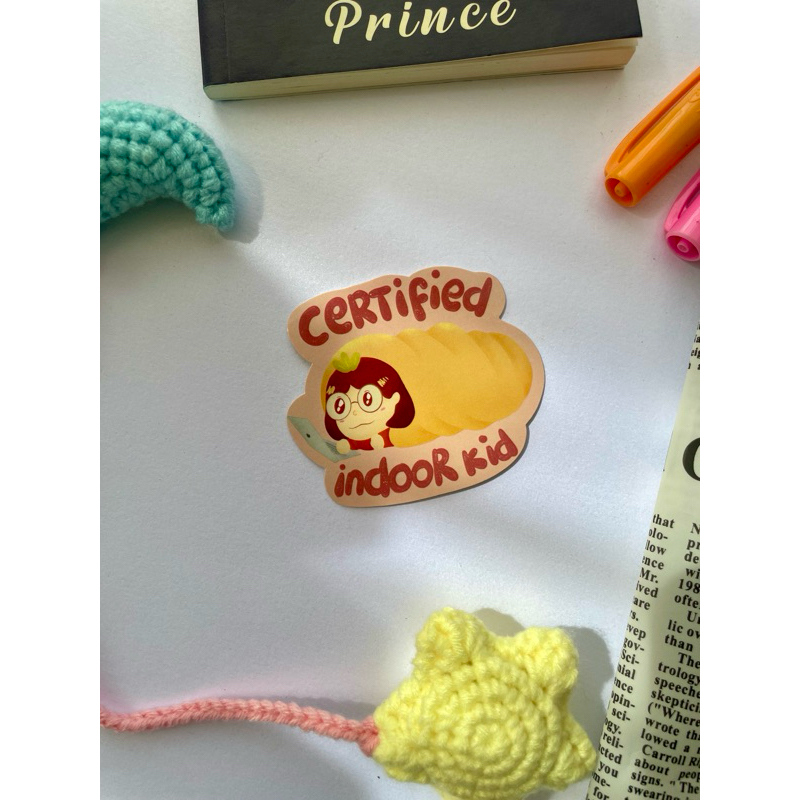 

Diecut Sticker - Certified Indoor Kid