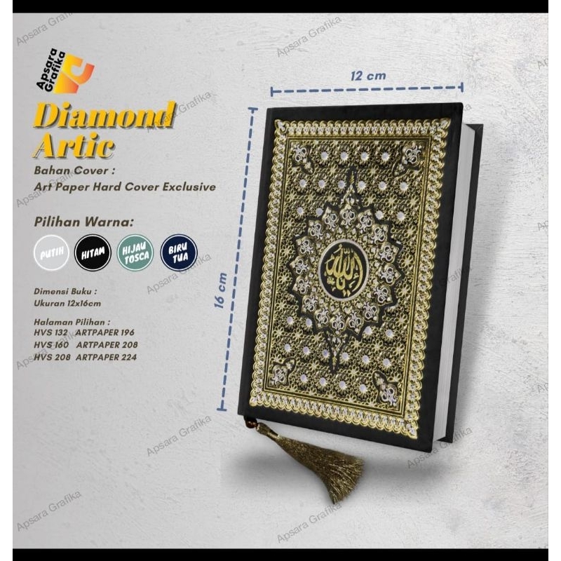 Buku Yasin - Diamon Artic - SL Art Paper 224 Hlm.