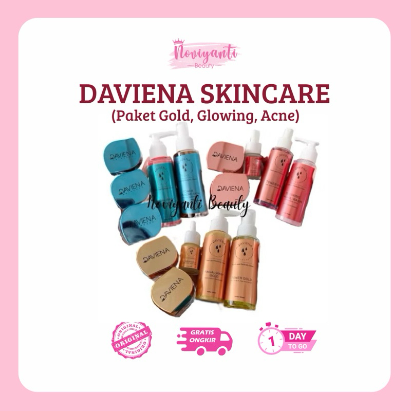 DAVIENA SKINCARE PAKET DAVIENA GOLD DAVIENA GLOWING DAVIENA ACNE PAKET DAVIENA ORIGINAL