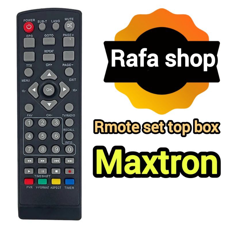 Remote set top box MAXTRON tanpa seting tanpa kode