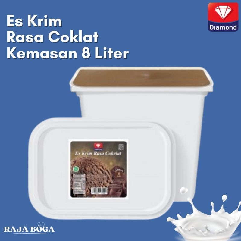 

Ice Cream Diamond Coklat 8 Liter / Es Krim Coklat Diamond 8 Liter