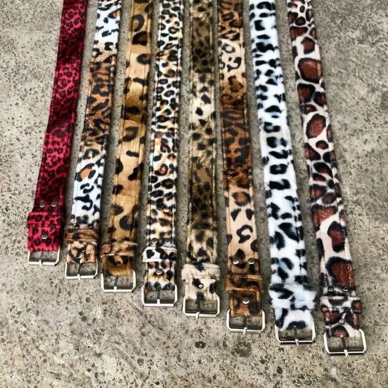 Ikat Pinggang Leopard | Belt Leopard | Beber Leopard Skena | Unisex | Pria Wanita Gesper Skena Motif
