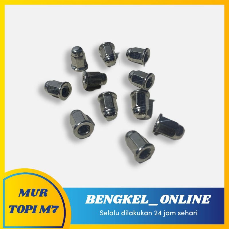 Mur Topi Knalpot Baut 11 M7 / Mur knalpot matic beat Vario scoopy