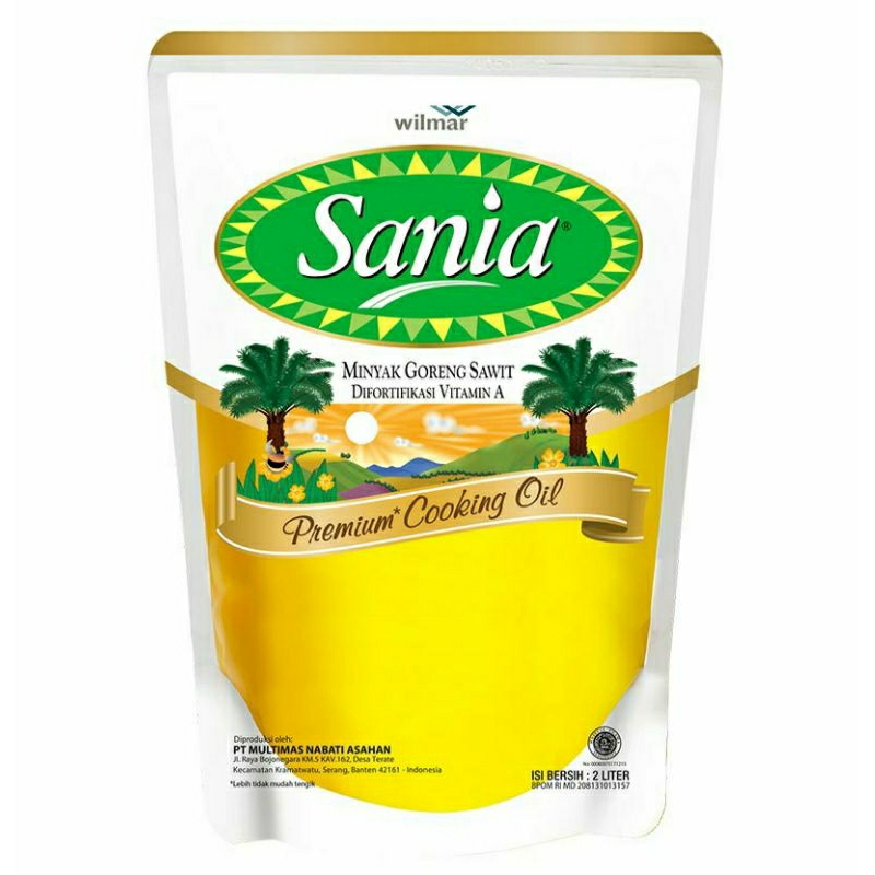 

SANIA Minyak Goreng Kemasan 2 Liter | Minyak Goreng Sania | REFILL/Pouch