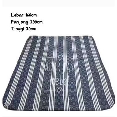 160×200×20cm sarung/urung/kulit kasur katun rrt tebal awet kuat adem sudah jadi tinggal di isi kapuk