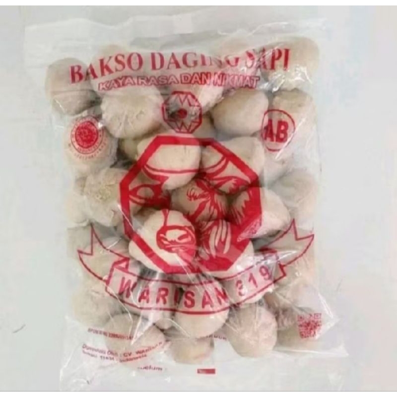 

BAKSO DAGING SAPI /BAKSO WARISAN 319 AB HALAL ISI 50 PCS