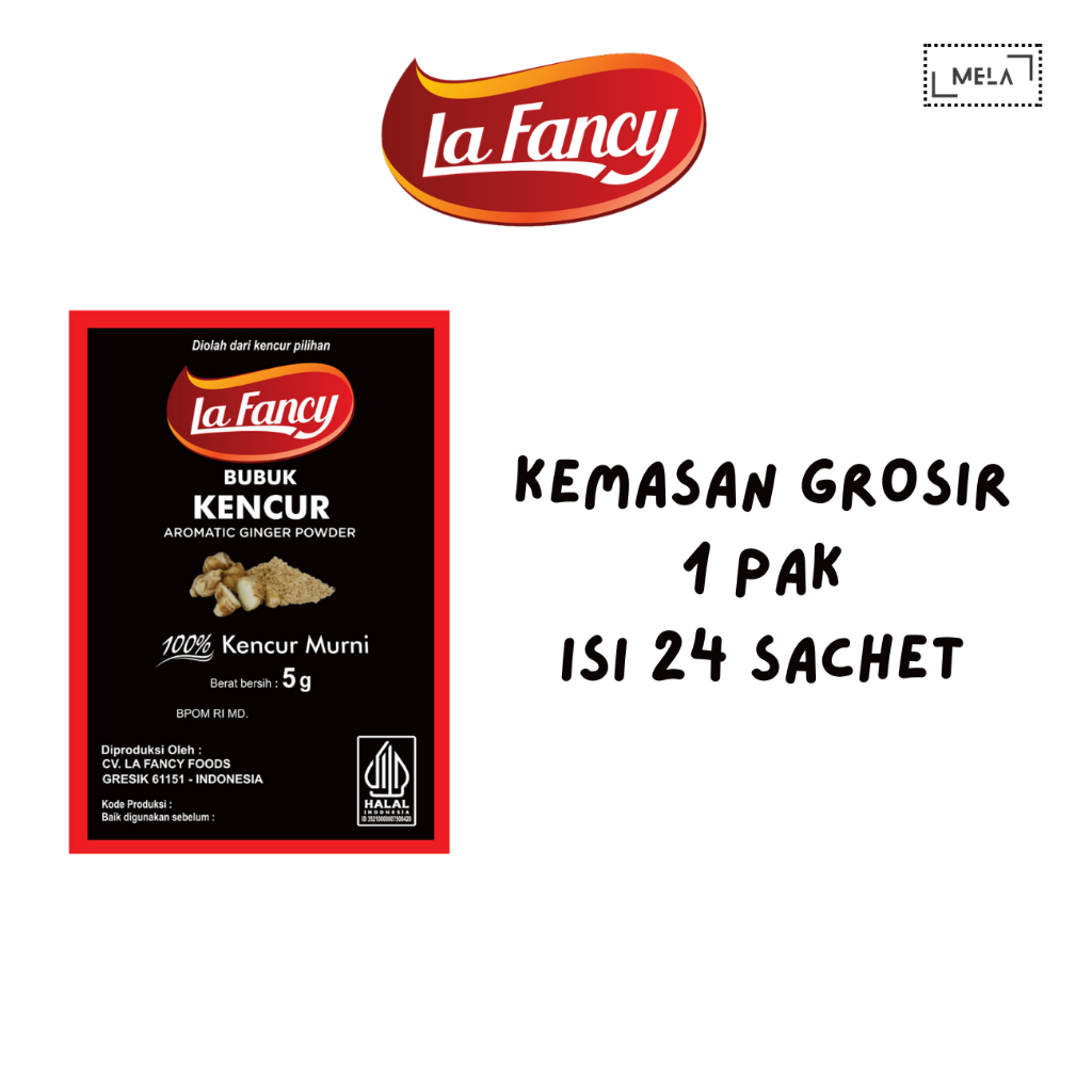 

La Fancy Bubuk Kencur Aromatic 5 gr - 1 Pak isi 24 Sachet