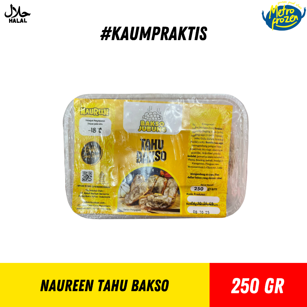 

NAUREEN Tahu Bakso 250gr //naureen bakso jubung tahu bakso