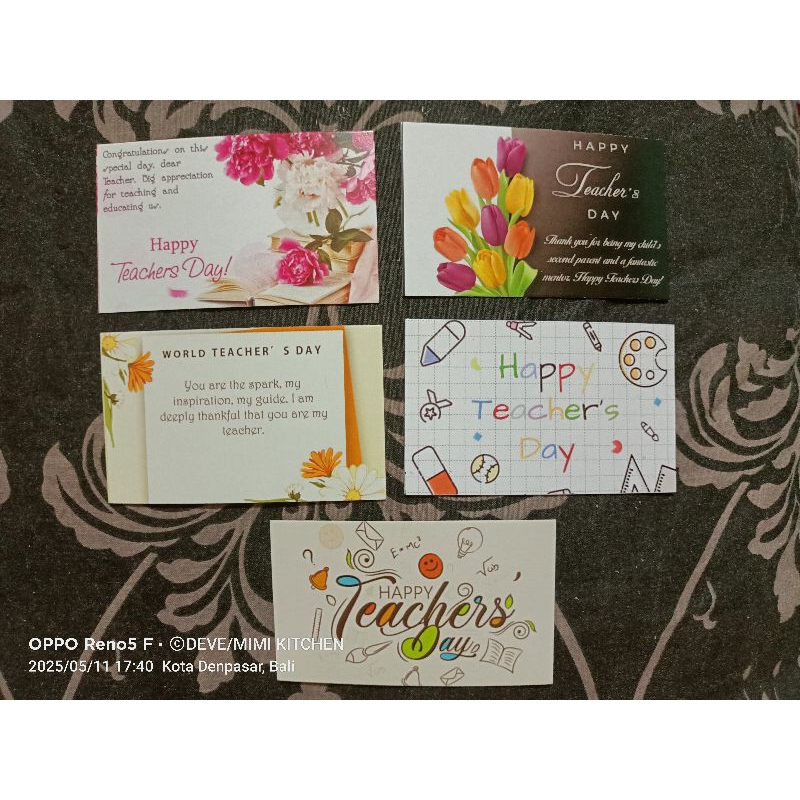 GREETING CARD Hari Guru (10pcs)