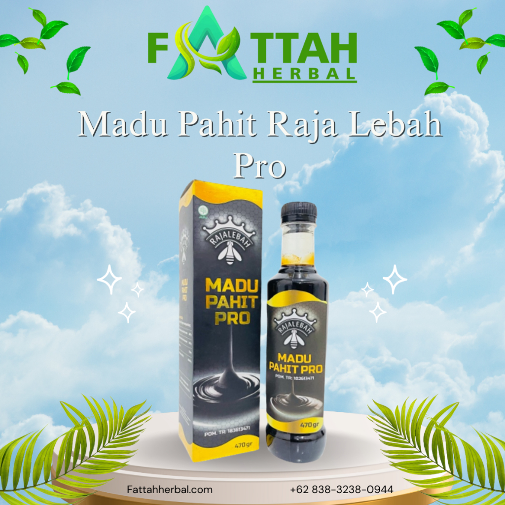 

Madu Hitam Pahit Pro 470 gr Raja Lebah plus Propolis POM BPOM Asli 100% Original