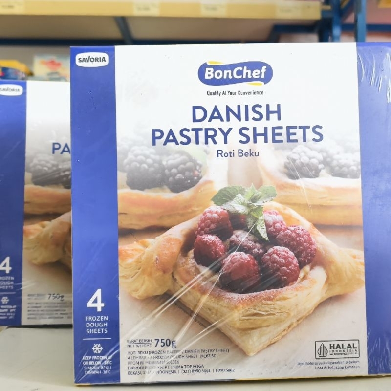 

Bonchef Danish Pastry Sheet / Kulit Danish Pastry Bonchef 750Gr