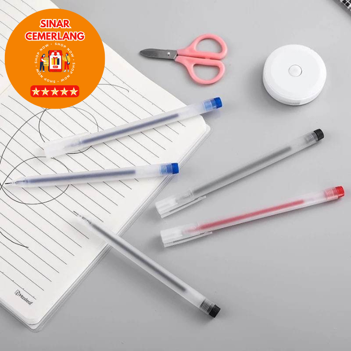 

SC Pulpen Gel 0.5mm TRANSPARANT Bolpoin Pena Pulpen Tinta Gel Cair Pena Pen Gel Termurah