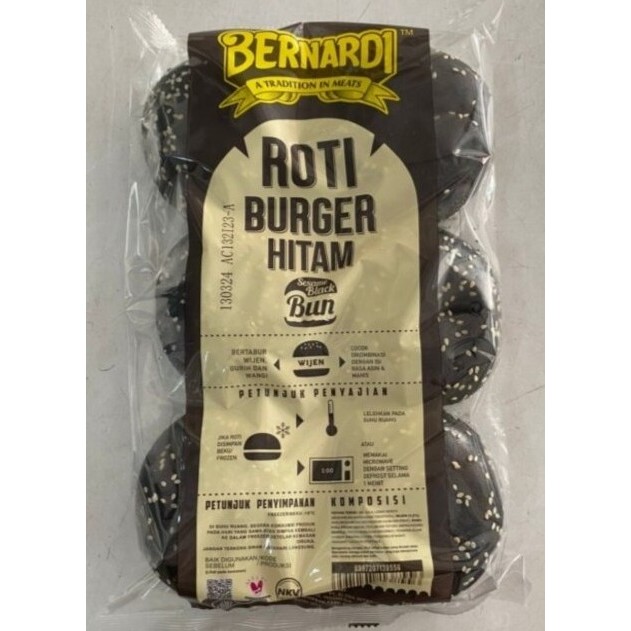 

Bernardi roti burger hitam isi 6