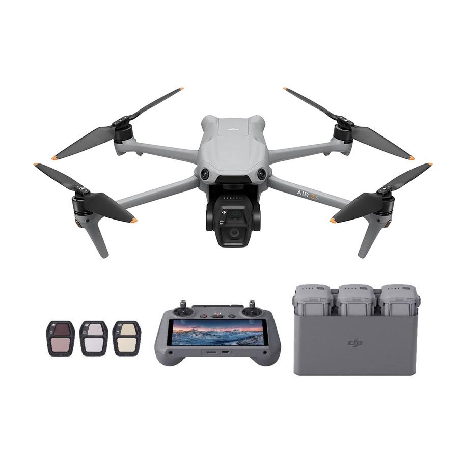 DJI Air 3S Fly More Combo (DJI RC-2) - Camera Drone