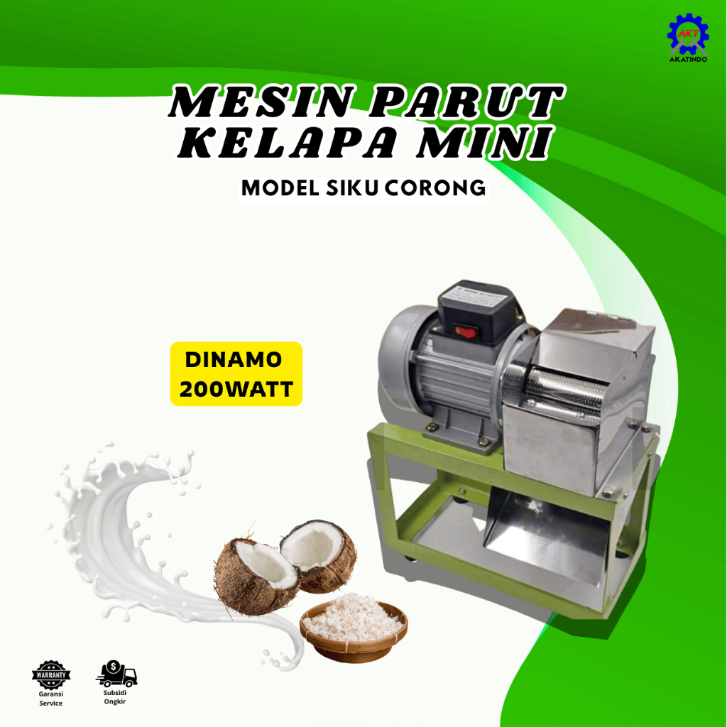 Parutan Kelapa Mini Listrik Siku Mesin Parut Kelapa Singkong Nanas Kunyit Jahe Temulawak Serbaguna