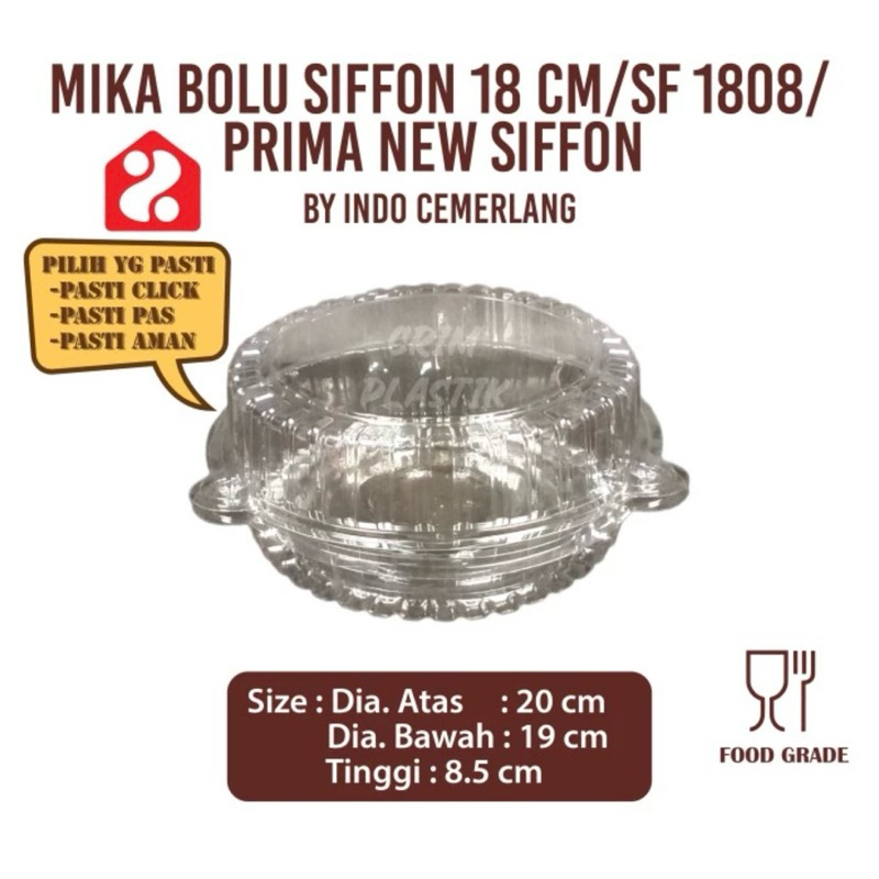 (5pcs) Mika Bolu Siffon D.18 cm