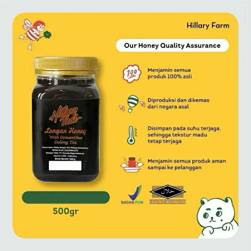 

Hillary Farm - Longan Honey 500g Raw Honey | Madu
