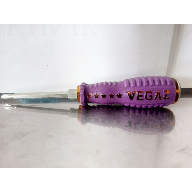 Obeng Tembus Bolak Balik Gagang Karet - Vegaz