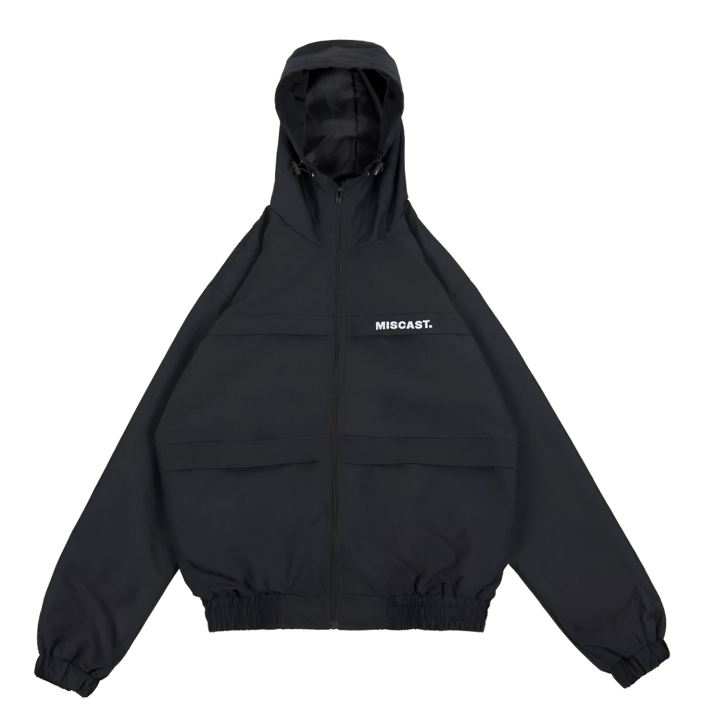 Miscast Windbreaker Vintage Jacket Hamesh Black