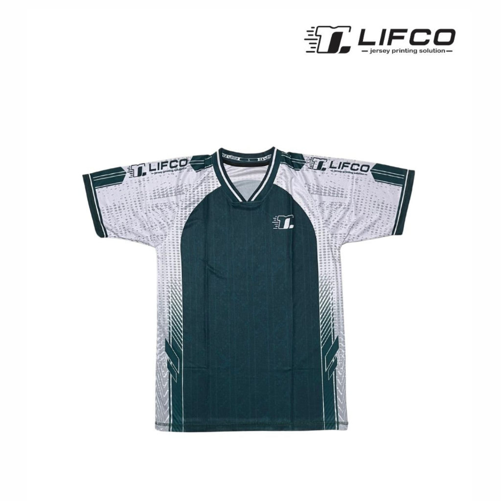 Lifco Jersey Lengan Pendek Full Printing Kj - Green White Olympus