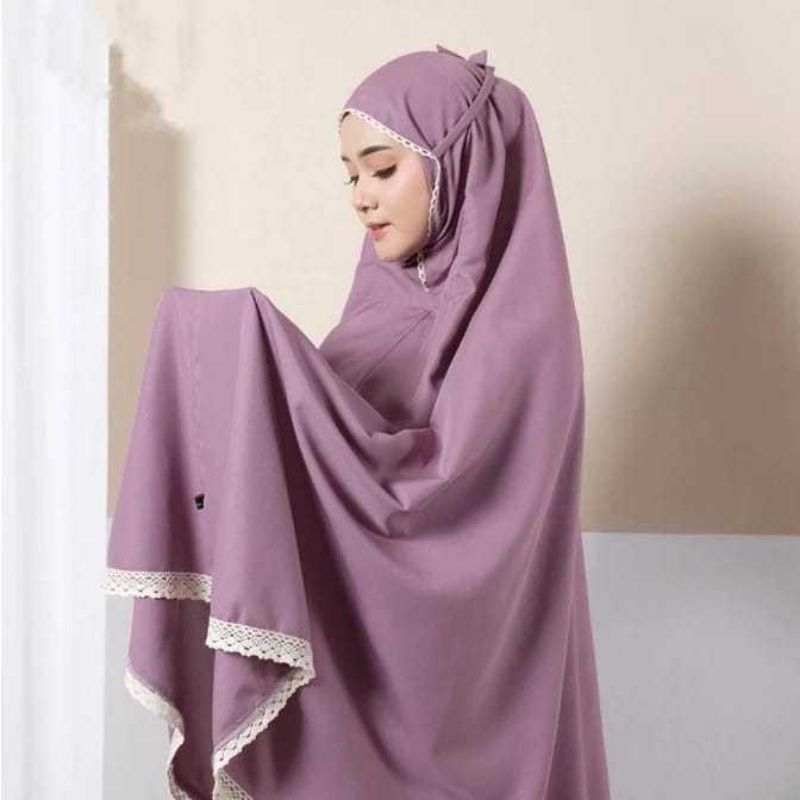 Mukena Dewasa Katun Premium Mukena Jumbo Mewah Bahan Adem