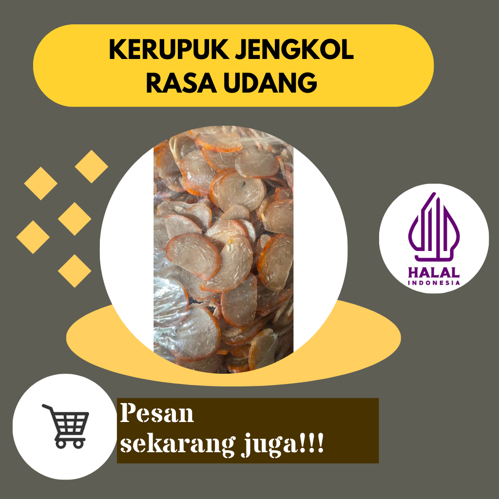 

Kerupuk jengkol rasa udan Krupuk jengkol rasa udang renyah