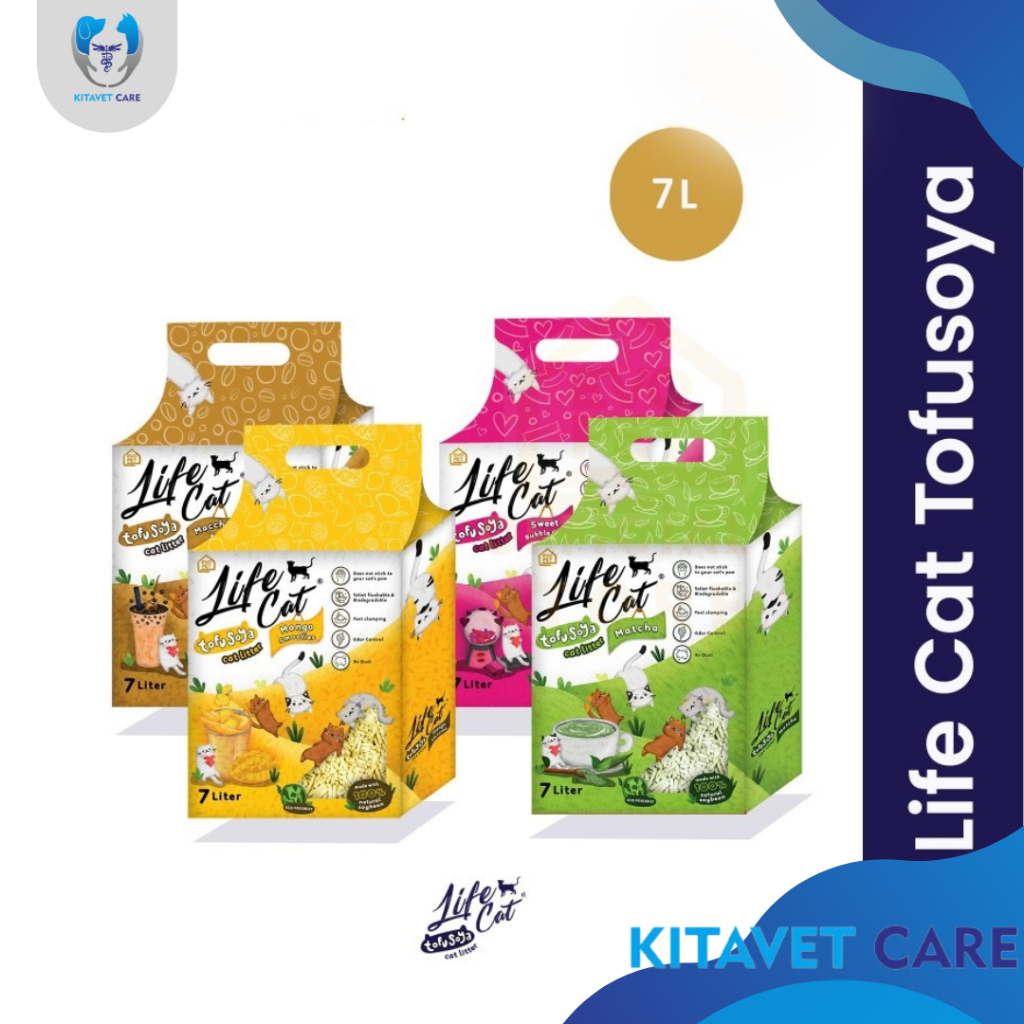 LIFE CAT Tofu Soya Cat Litter Pasir Kucing / Life Cat Tofu