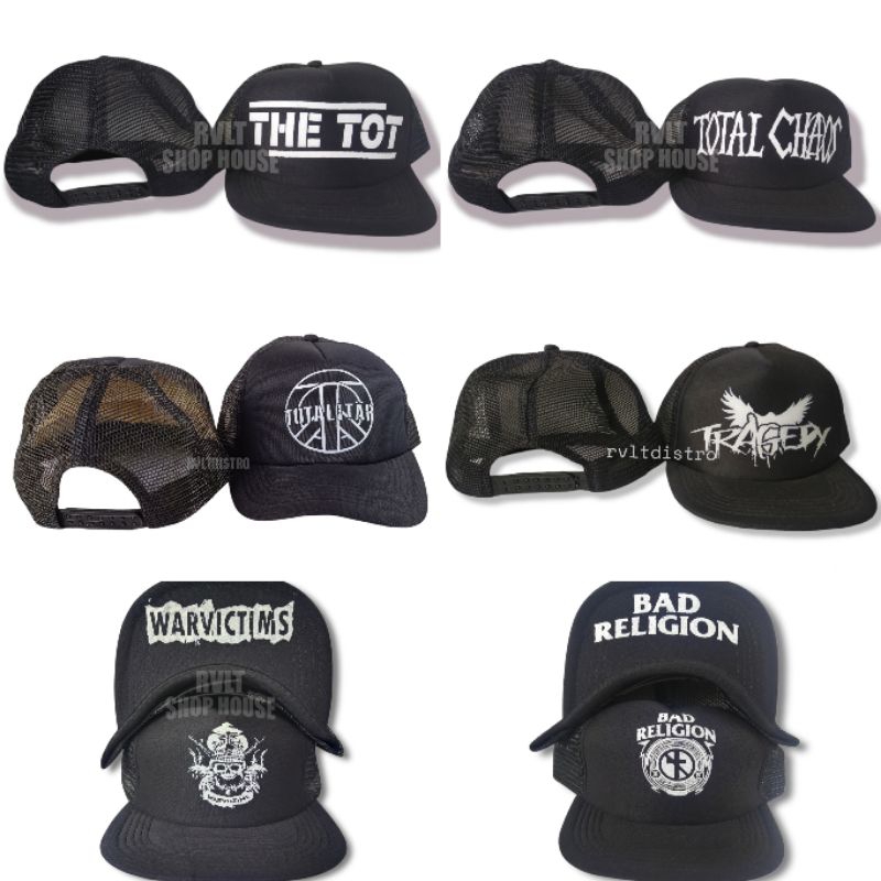 Topi Trucker Jaring Band Punk | Topi Punk Topi Distro Katalog 4