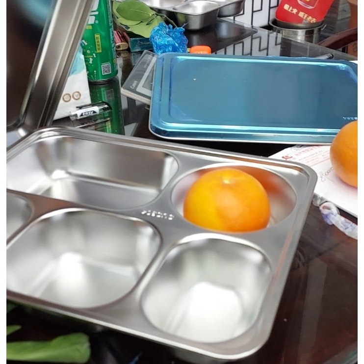 Garias Food Tray SUS 304 Original Program MBG Ready Stock